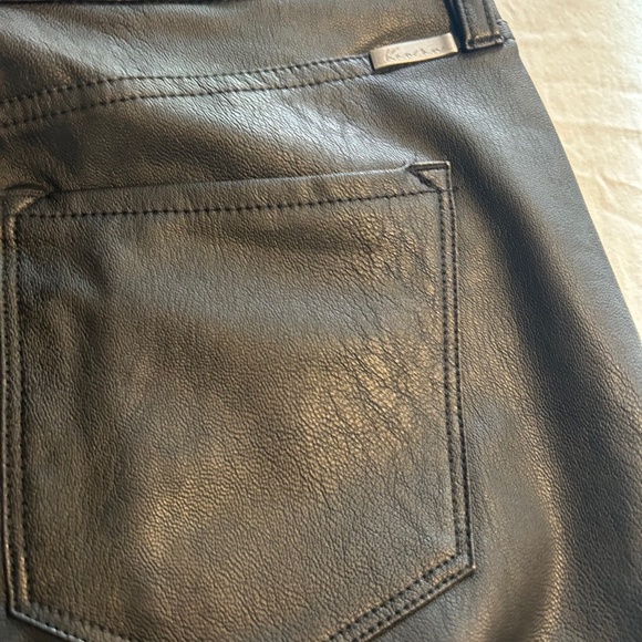 KanCan Vegan Leather Black Flare Pants *NWT* - Picture 8 of 10